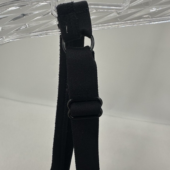 Warners No Side Effects Black Wireless Padded Bra 38C Women Adjustable Straps - Picture 4 of 5